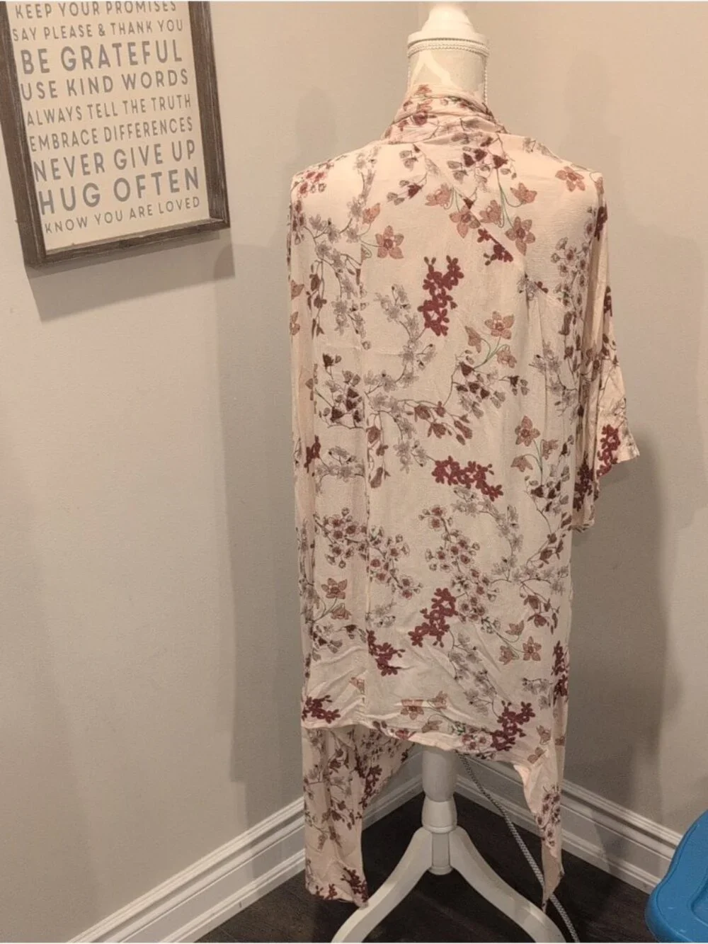 Patrons of Peace Bohemian open Floral cardigan